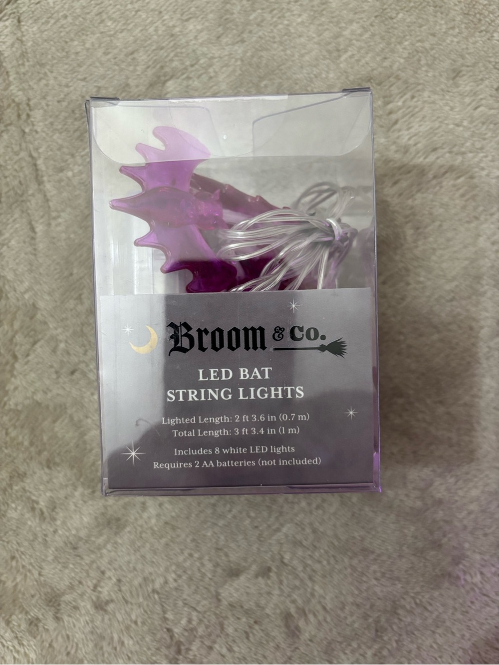 Pink LED vampires String Lights - Battery Operated - Picture 3 of 3